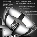 Kacheeg 316 Edelstahlbecken, Lebensmittelqualität, verdicktes Küchenknetbecken, Größe:, 24cm, 26cm, 28cm, 30cm, 32cm – Bild 4