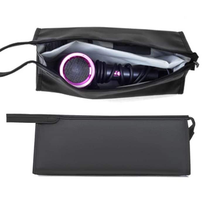 TBD0603491501.jpg Für Dyson Haartrockner Aufbewahrungspaket Haarrollen-Schutzhülle, Black, Gray, Pink, Silver, Emerald Green, Shiny Stone Black, Color White – Bild 1