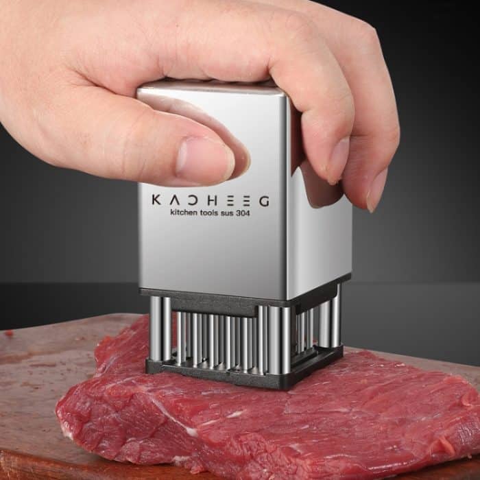 TBD0603495401.jpg Kacheeg Steakklopfer aus Edelstahl, doppelseitiger Meat Looper, Stil:, Double-sided Meat Looper – Bild 1