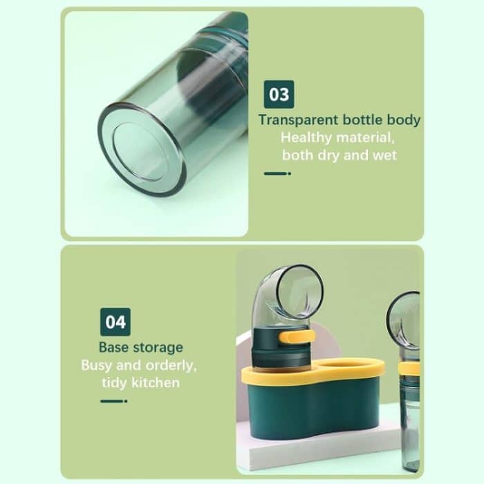 Gewürzglas mit quantitativer Salzkontrolle für die Küche zu Hause, 1pcs Blue, 1pcs Orange, 2pcs Blue With Base, 2pcs Orange With Base, 3pcs Blue With Base, 3pcs Orange With Base – Bild 3