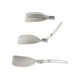 Klappbarer Bratspatel aus Edelstahl 304, tragbares Geschirr für Outdoor-Camping – Bild 3