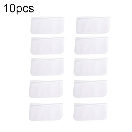 10 Stück EVA-Kühlschrank, wiederverwendbare Lebensmittel, luftdicht, Aufbewahrungsbeutel, Größe:, Small, Medium, Large, Extra Large
