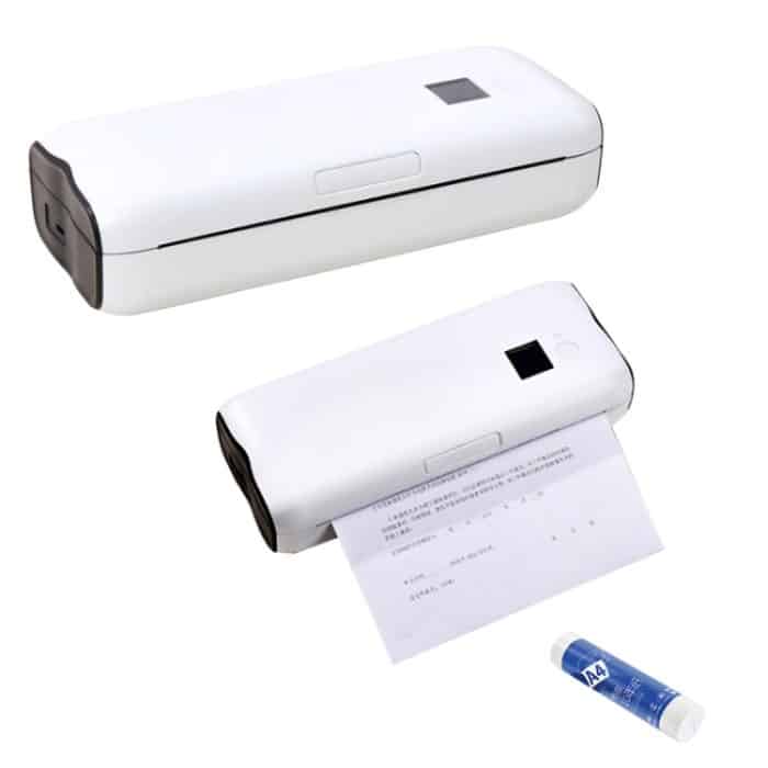 Tragbarer Thermodrucker für Zuhause, kleines Telefon, Büro, kabellos, Papier mit falschen Fragen, Stil:, Bluetooth Edition+50pcs A4 Paper, Bluetooth Edition+100pcs A4 Paper, Bluetooth Edition+200pcs A4 Paper, Bluetooth Edition+500pcs A4 Paper... – Bild 2
