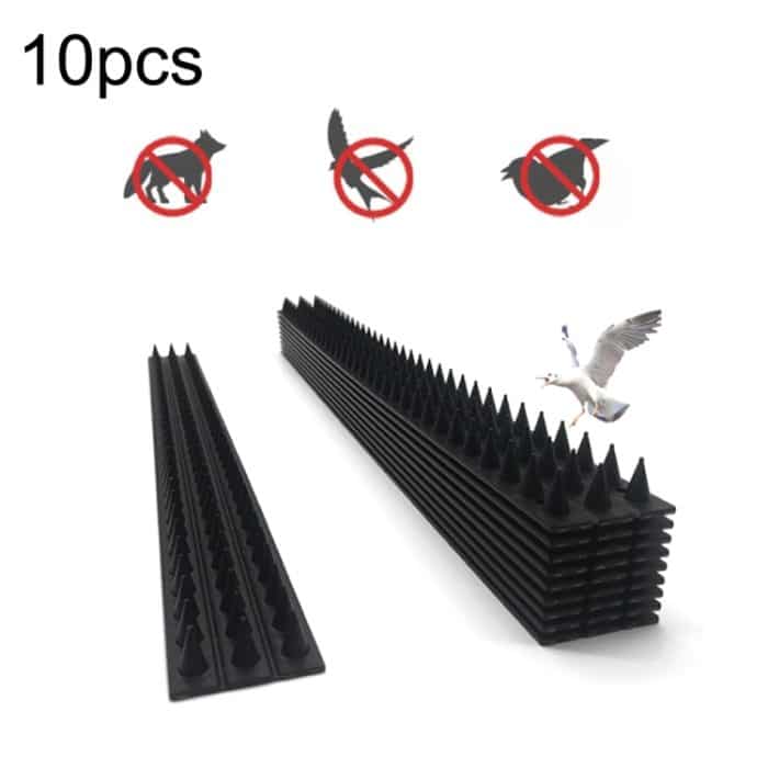 TBD0603513101A.jpg 10 Stück SK419 Power Equipment Line Anti-Vogel Dorn Dach Traufe Antrieb Vogelzaun Anti-Diebstahl Elektro Vogel Dorn, 10pcs Black – Bild 1