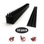 10 Stück SK419 Power Equipment Line Anti-Vogel Dorn Dach Traufe Antrieb Vogelzaun Anti-Diebstahl Elektro Vogel Dorn, 10pcs Black – Bild 4