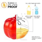 SK116 2 Stück kleine Kürbis-Fruchtfliegenfallen, fliegender Wurmfänger, (Red) – Bild 4