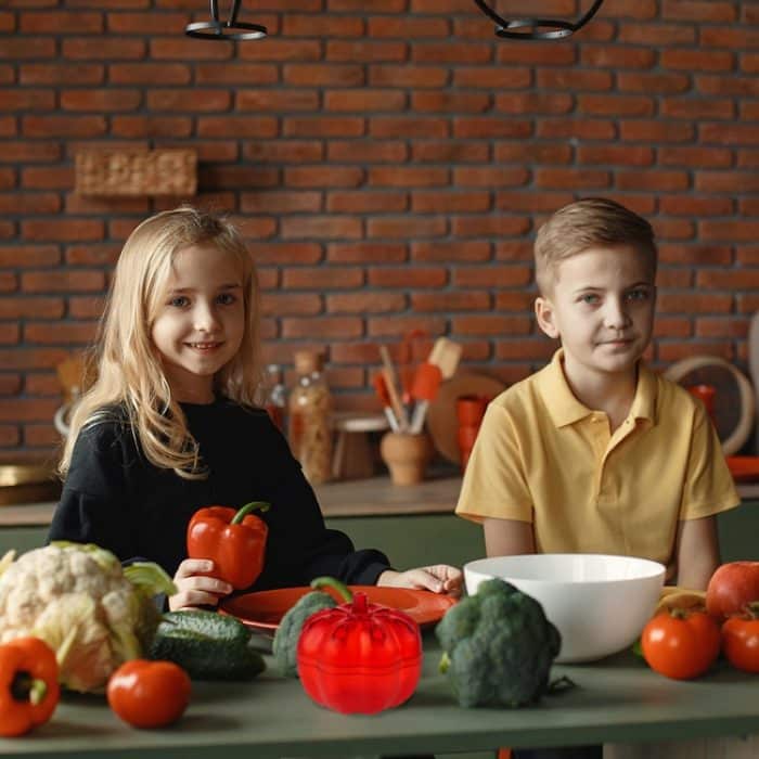 SK116 2 Stück kleine Kürbis-Fruchtfliegenfallen, fliegender Wurmfänger, (Red) – Bild 8