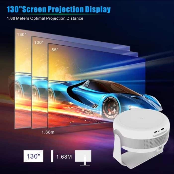 T269 Pro 1280x720P Smart-Projektor WiFi 6 4K Android 11 System Heimkino, EU Plug, US Plug, UK Plug, AU Plug – Bild 4