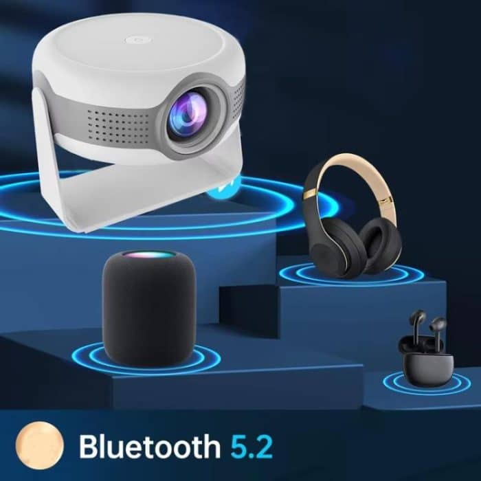 T269 Pro 1280x720P Smart-Projektor WiFi 6 4K Android 11 System Heimkino, EU Plug, US Plug, UK Plug, AU Plug – Bild 6