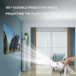 J1 1280 X 720P Projektor WiFi 6 Android 11 System unterstützt Spiegelbildschirm, EU Plug, US Plug, UK Plug, AU Plug – Bild 3