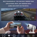 J1 1280 X 720P Projektor WiFi 6 Android 11 System unterstützt Spiegelbildschirm, EU Plug, US Plug, UK Plug, AU Plug – Bild 4