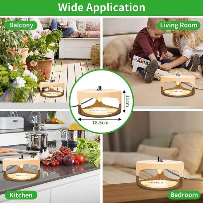 SK111 Haustier-Haushalts-Flohlampe, klebriger Flohfänger, Flohfanggerät, 2pcs US Plug, 2pcs EU Plug, 2pcs UK Plug, 2pcs AU Plug – Bild 5