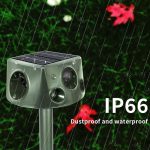 SK031 Vierseitiger Solar-Tiervertreiber, Vogelvertreiber, Ultraschall-Rattenvertreiber, Rat Repeller – Bild 3