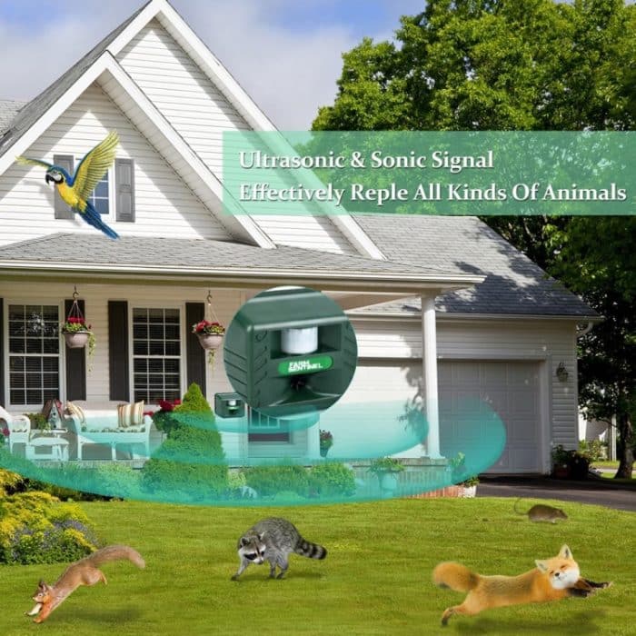 SK131 Garten-Außen-Ultraschall-Rattenvertreiber, Schlangenvertreiber, Nutztier-Fahrgerät – Bild 7