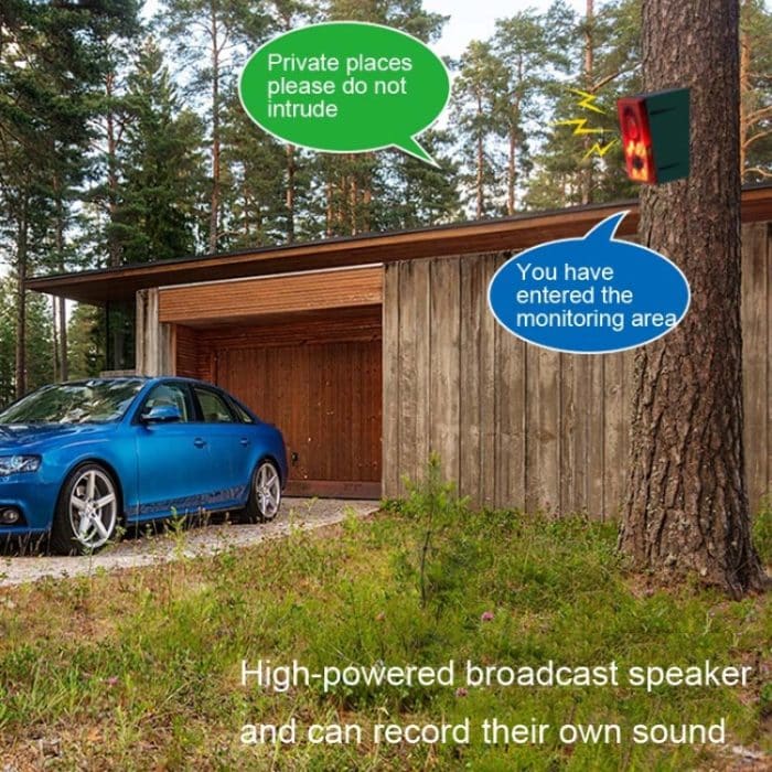 N911N Solaralarm Infrarotsensor Ton und Licht Explosion Warnlicht Tiervertreiber, N911N – Bild 9