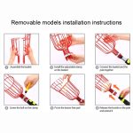 Demontage Obstpflückwerkzeuge Gartenobstpflückgerät, Without Rod (Red), Without Rod (Blue) – Bild 6