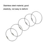 JJ11087 10 stücke Edelstahl Drahtring Schlüsselanhänger Drahtkette Schlüsselanhänger – Bild 3