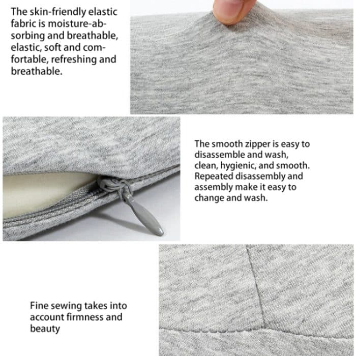 Lendenkissen aus Memory-Baumwolle, Schlaf-Taillenstütze, Lendenkissen, schwangeres Beckenkissen, Light Grey, Dark Gray, Pink – Bild 10