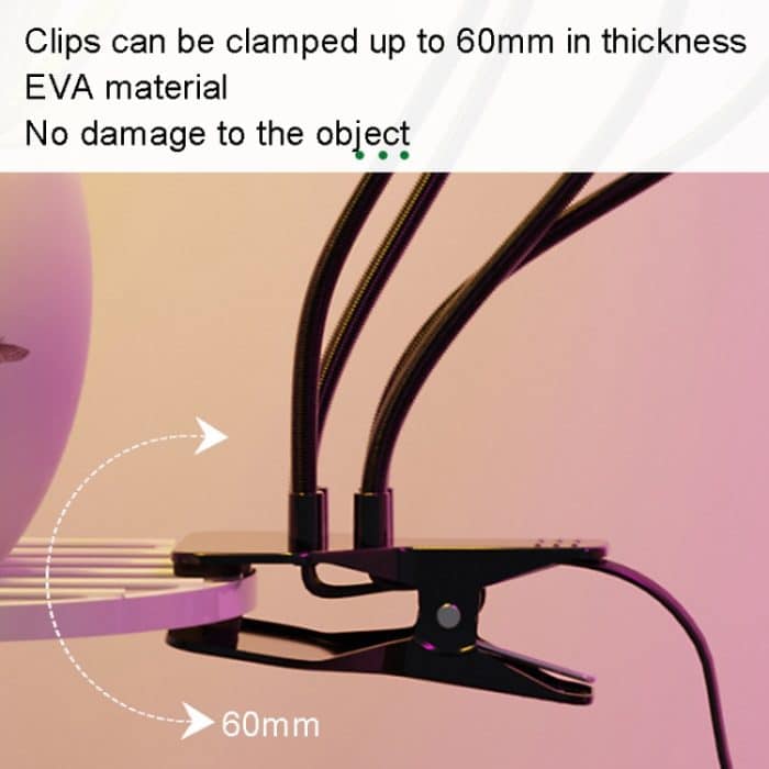 LED-Pflanzenwachstumslicht, USB-Fernbedienung, Timing-Fülllicht, One Head, Two Heads, Three Heads, Four Heads – Bild 5