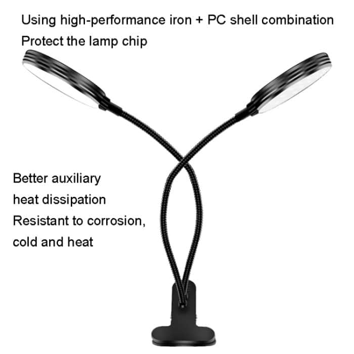 LED-Pflanzenwachstumslicht, USB-Fernbedienung, Timing-Fülllicht, One Head, Two Heads, Three Heads, Four Heads – Bild 8
