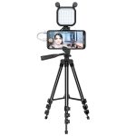 KIT-15LM Stativ-Fülllicht mit Mikrofon-Vlogging-Kit für Live-Telefonaufnahmen, V13 Tripod Set – Bild 2