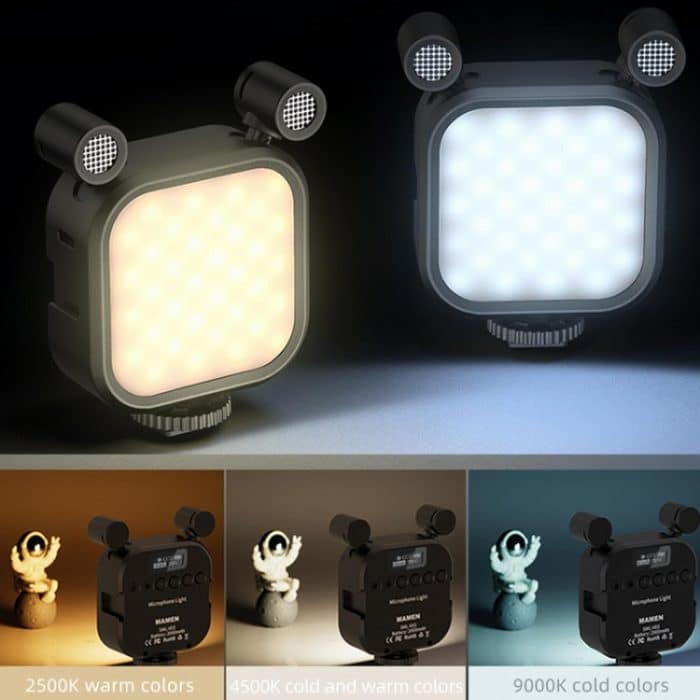 KIT-15LM Stativ-Fülllicht mit Mikrofon-Vlogging-Kit für Live-Telefonaufnahmen, V13 Tripod Set – Bild 9