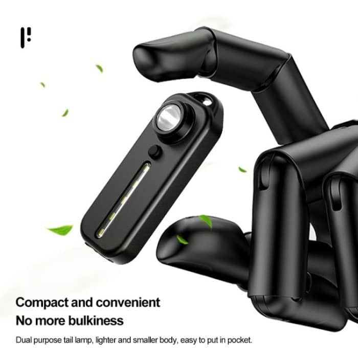 Fahrradrücklicht Typ C wiederaufladbares Außenwarnlicht mit Stiftclip, W677 – Bild 3