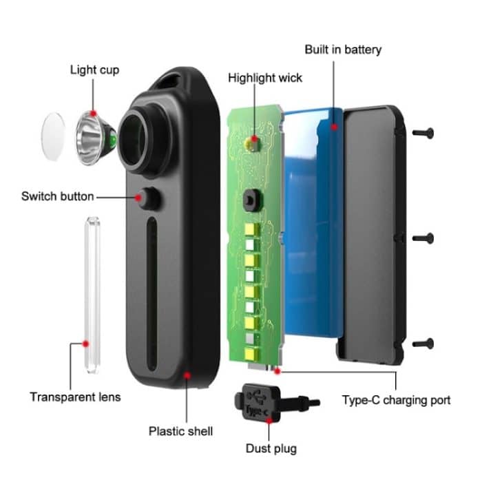 Fahrradrücklicht Typ C wiederaufladbares Außenwarnlicht mit Stiftclip, W677 – Bild 5
