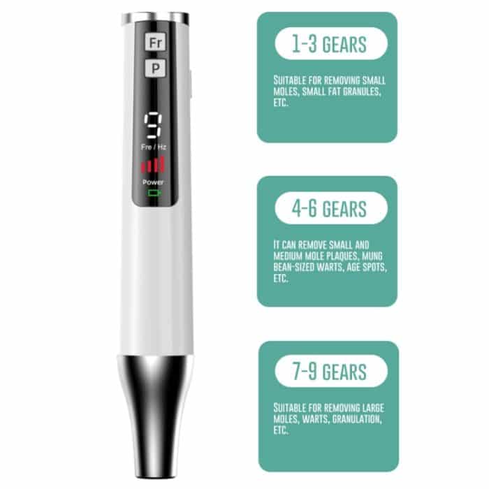 AA-A401 Kleiner Stift zur Entfernung von Sommersprossen und Muttermalen, Tattoo- und Augenbrauenentfernungs-Schönheitsinstrument, Red Light Plug-in, Blu-ray Plug-in, Red Light Battery, Blu-ray Battery – Bild 7