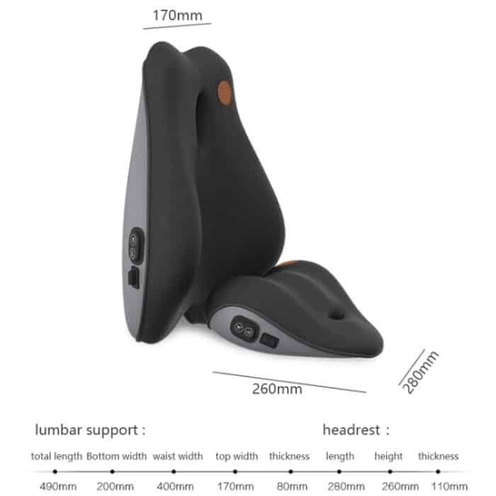 SR-21 Auto-Lendenkissen, Kopfstütze, Sitz, Memory-Schaum, Zubehör, Stil:, Ordinary Headrest (Black), Ordinary Headrest (Gray), Ordinary Headrest (Brown), Massage Headrest (Black), Massage Headrest (Gray), Massage Headrest (Brown)... – Bild 2