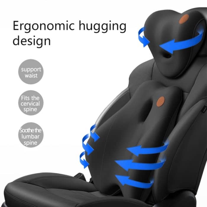 SR-21 Auto-Lendenkissen, Kopfstütze, Sitz, Memory-Schaum, Zubehör, Stil:, Ordinary Headrest (Black), Ordinary Headrest (Gray), Ordinary Headrest (Brown), Massage Headrest (Black), Massage Headrest (Gray), Massage Headrest (Brown)... – Bild 6