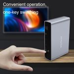 8K 60HZ 1,4V 2 In 1 Out DP Bidirektionaler Umschalter, Grey – Bild 5