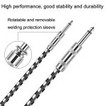 2 gerader Kopf 6,35 mm Gitarrenkabel sauerstofffreier Kupferkern TS großes zweiadriges Kabel, 0.15m, 0.3m, 0.5m, 1m, 1.5m, 2m, 3m, 5m, 8m, 10m – Bild 3