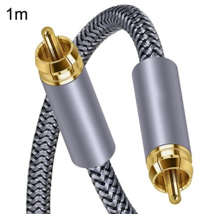 RCA-Koaxial-HIFI-Digital-Audiokabel aus reinem Kupfer, SPDIF-Subwoofer-Lautsprecherkabel, 1m, 1.5m, 2m, 3m, 5m, 10m, 15m