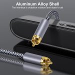 RCA-Koaxial-HIFI-Digital-Audiokabel aus reinem Kupfer, SPDIF-Subwoofer-Lautsprecherkabel, 1m, 1.5m, 2m, 3m, 5m, 10m, 15m – Bild 4