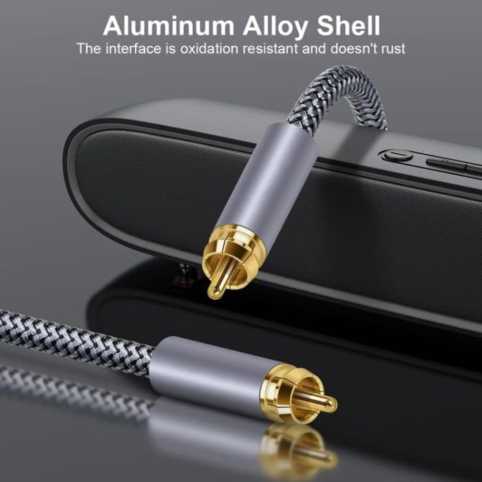 RCA-Koaxial-HIFI-Digital-Audiokabel aus reinem Kupfer, SPDIF-Subwoofer-Lautsprecherkabel, 1m, 1.5m, 2m, 3m, 5m, 10m, 15m – Bild 4