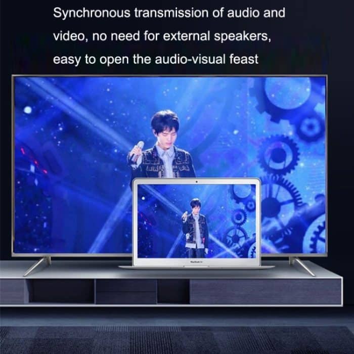 HD55Y VGA-zu-HDMI-Adapterkabel VGA+USB-zu-HD-1080P-Konverter mit Netzteil, VGA+USB To HDMI – Bild 6