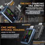 FNIRSI FNB48P USB-Handy-Gleichstrom-Ladegerät-Detektor, Farbe:, Bluetooth Blue, Without Bluetooth Black – Bild 6