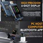 FNIRSI FNB48P USB-Handy-Gleichstrom-Ladegerät-Detektor, Farbe:, Bluetooth Blue, Without Bluetooth Black – Bild 8