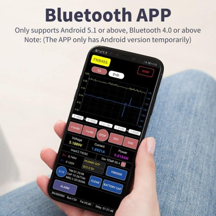 FNIRSI FNB48S USB-Spannungsamperemeter, multifunktionaler Schnellladetester, FNB48S Bluetooth, FNB48S Without Bluetooth – Bild 9