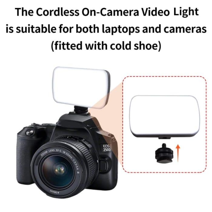 BL01 Wiederaufladbare Videokonferenzbeleuchtung mit stufenloser Dimmung in drei Farbtemperaturen – Bild 5