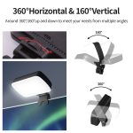 BL01 Wiederaufladbare Videokonferenzbeleuchtung mit stufenloser Dimmung in drei Farbtemperaturen – Bild 6