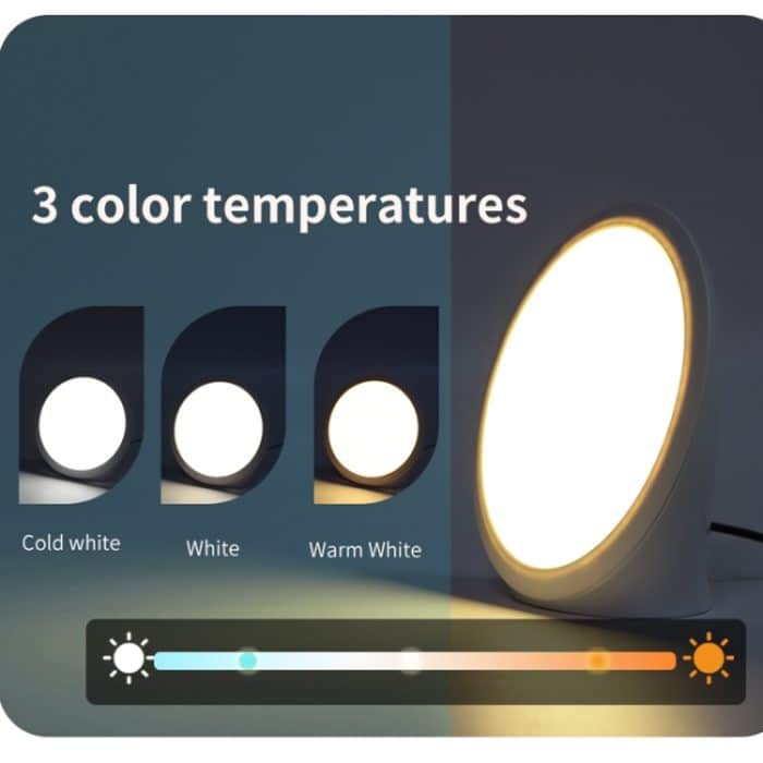 JSK-SL02 LED SAD Touch Timing Stufenlose Dimmtherapie Stimmung Schreibtischlampe Simulieren natürliches Licht, With Type-C/USB-C Line, US Plug, EU Plug, UK Plug – Bild 3