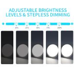 JSK-SL02 LED SAD Touch Timing Stufenlose Dimmtherapie Stimmung Schreibtischlampe Simulieren natürliches Licht, With Type-C/USB-C Line, US Plug, EU Plug, UK Plug – Bild 4