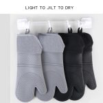 ZYA-426 Längere und dickere isolierte Handschuhe, Silikon-Küchen-Backhandschuhe – Bild 5