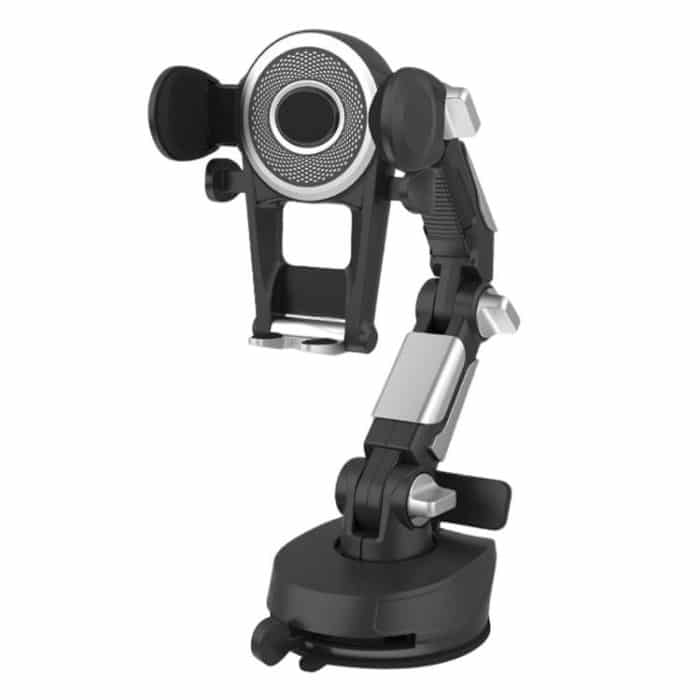 ZJ137 Saugnapf-Autotelefonhalter 2-in-1-Nummernschild-Telefonständer LKW-Telefonhalterung, ZJ137 Black – Bild 2