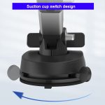 ZJ137 Saugnapf-Autotelefonhalter 2-in-1-Nummernschild-Telefonständer LKW-Telefonhalterung, ZJ137 Black – Bild 9