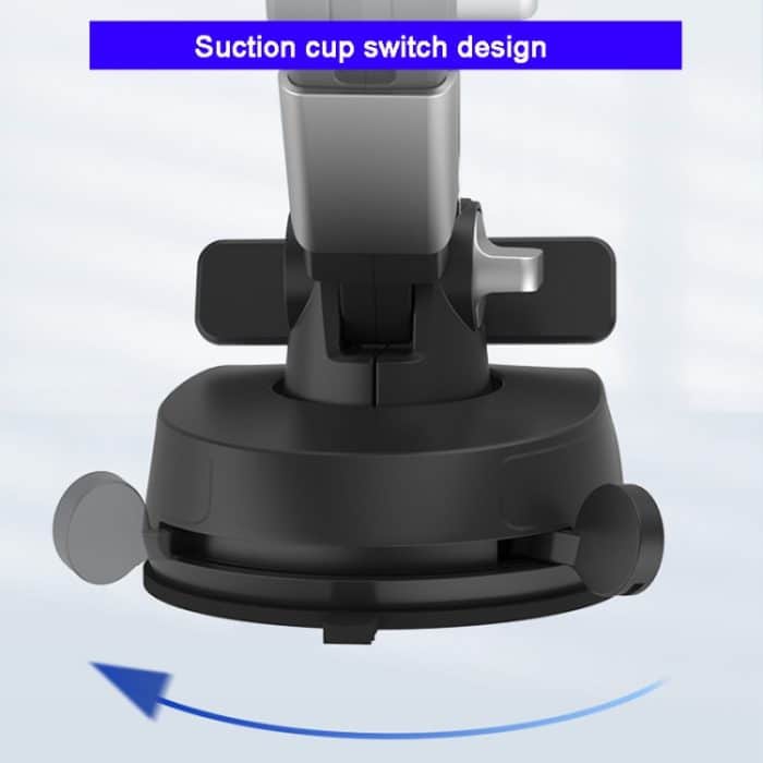 ZJ137 Saugnapf-Autotelefonhalter 2-in-1-Nummernschild-Telefonständer LKW-Telefonhalterung, ZJ137 Black – Bild 9