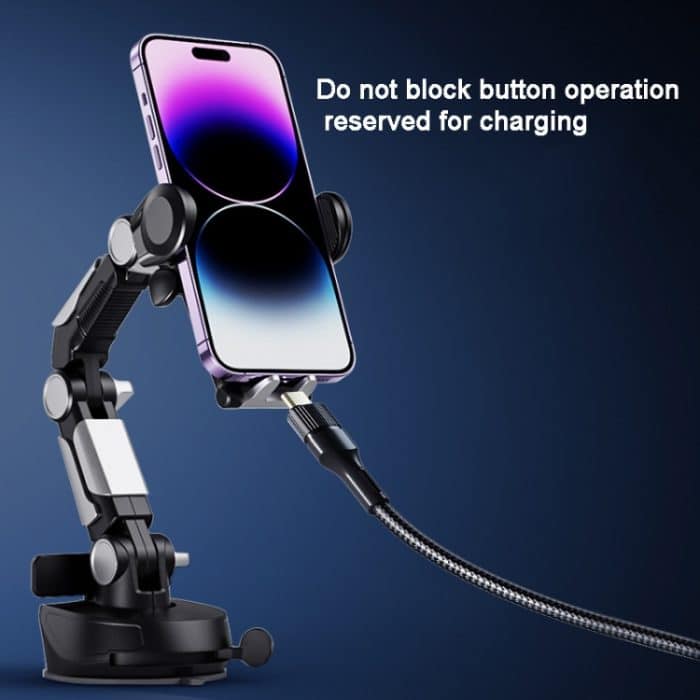 ZJ137 Saugnapf-Autotelefonhalter 2-in-1-Nummernschild-Telefonständer LKW-Telefonhalterung, ZJ137 Black – Bild 10