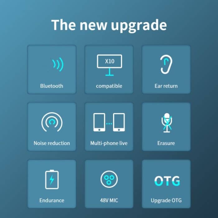 X10 Bluetooth-Soundkarte für Studioaufnahmen mit 48-V-XLR-OTG-Anschlussschnittstelle, X10 – Bild 5